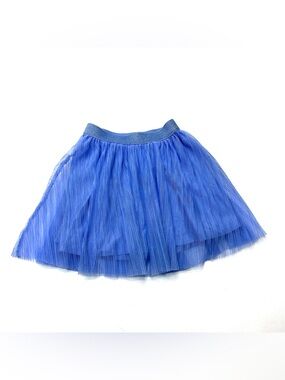 Crewcuts Periwinkle Blue Purple Tulle Pleated Skirt Tutu Shimmer Trim